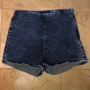 Blue jean shorts